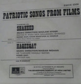 Ghulam Haider / Madan Mohan - Patriotic Songs From Films (45-RPM) Image